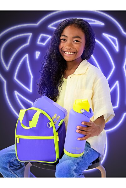 SMIGGLE Neon Squiggle Insulated Stainless Steel Drink Bottle 1L