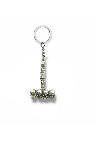 Herşey Nota Breast Milk Spirit |   Unisex Keychain with Skull and Hammer Design