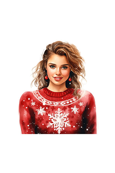 INOVATIX Set de 8 piese, autocolant pulover de iarnă Adelina, INOVATIX®. 6 cm