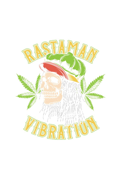 INOVATIX Set of 8 pieces, Sticker Rastaman Vibration, INOVATIX®. 6 cm
