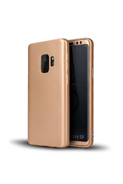 OEM Husă Full Body din silicon auriu pentru Samsung Galaxy S9, acoperire comp...