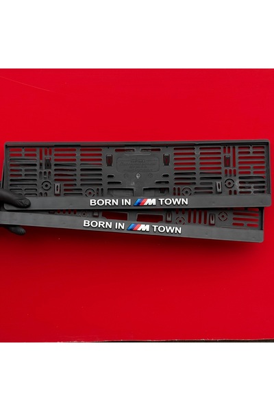 Korkmaz Oto Market & Aksesuar Born In M Town BMW Plakalık 2 Adet