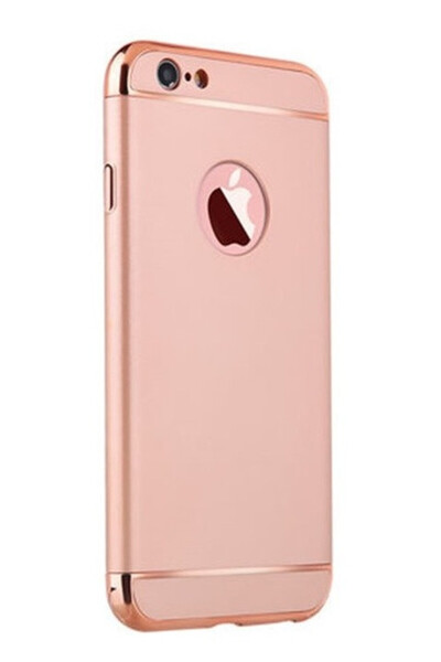 Gold Carcasă Apple iPhone 8, Elegance Luxury 3 în 1, auriu-roz