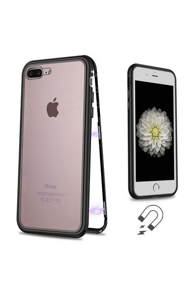 OEM Carcasă magnetică 360° pentru iPhone 7 Plus / 8 Plus, neagră