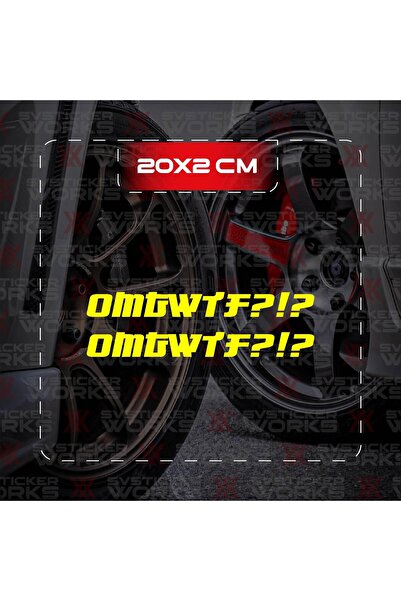 ARONA ملصق OMGWTF مكتوب عليه JDM للكمبيوتر المحمول والدراجات النارية، ملصق لا...