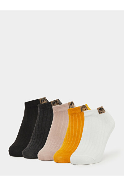 Styli عبوة من 5 جوارب كاحل مضلعة متعددة الألوان