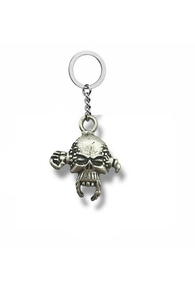 Herşey Nota Asi Style |   Unisex Keychain with Skull Figure