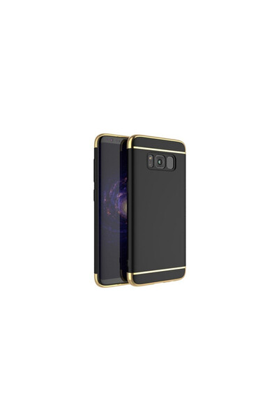 BLACK Θήκη Samsung Galaxy S8, Elegance Luxury 3in1 Μαύρη