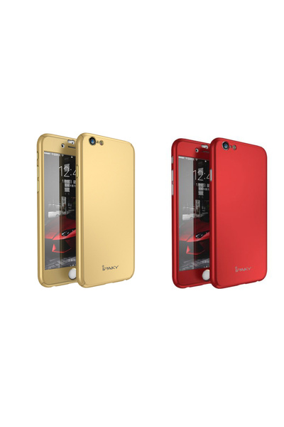 OEM Θήκες IPAKY 2-Pack - Πλήρης προστασία 360 - Iphone 6 Plus / 6S Plus (χρυσ...