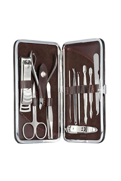 alegro 11-Piece Stainless Steel Manicure and Pedicure Kit