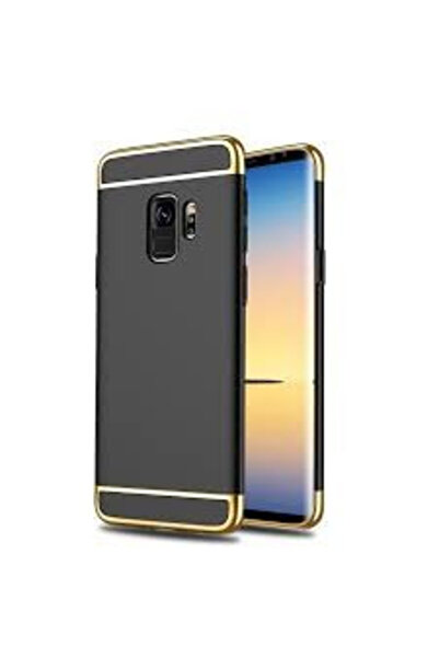 BLACK Carcasă Samsung Galaxy S9 Luxury Placking 3 în 1 Negru/Negru