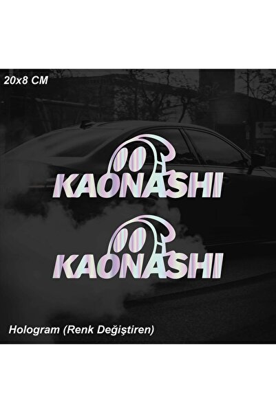 ARONA ملصق KAONASHI (ملصق السيارات الياباني) ملصق JDM للدراجات النارية والسيا...