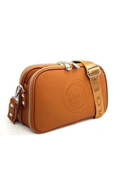 Just Polo Women's 4 Compartment Long Cross Strap Lacos Shoulder & Hand Bag