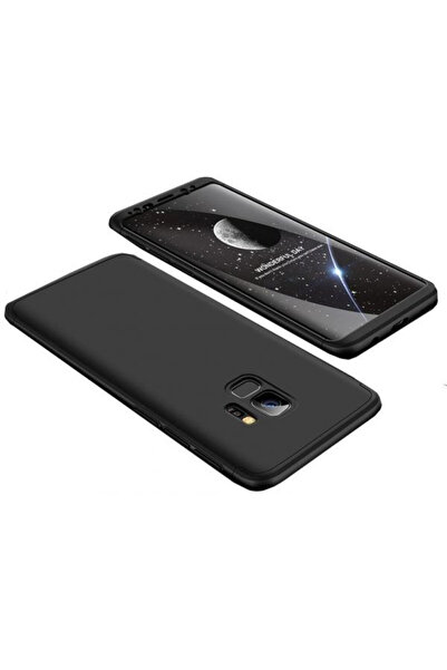 BLACK Husă Samsung Galaxy S9 Plus, FullBody Elegance Luxury, neagră, acoperir...