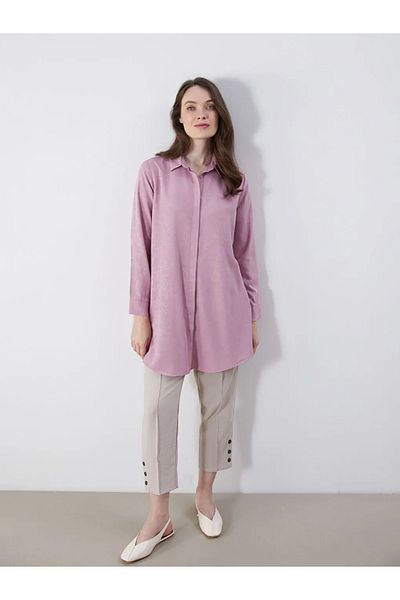 LC Waikiki Lcw Grace Pink Floral Women's Shirt Tunic
