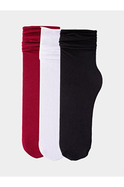 Styli مجموعة من 3 جوارب دائرية سادة