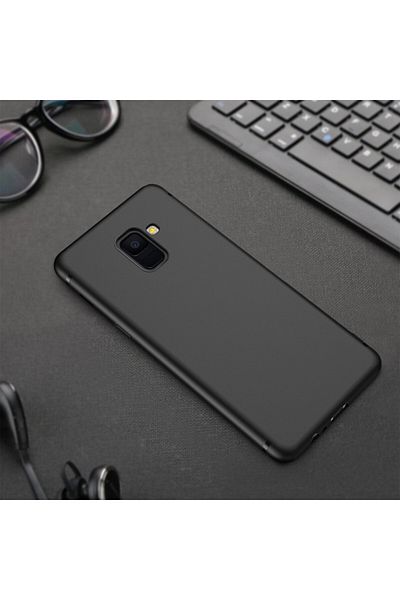 BLACK Carcasă pentru Samsung Galaxy A6, potrivire perfectă, silicon TPU negru