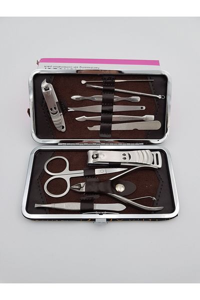 ABS Manicure/pedicure kit set 11 pieces stainless steel