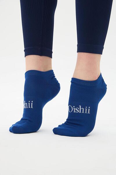 Oishii Sports Booties Socks Cobalt Blue