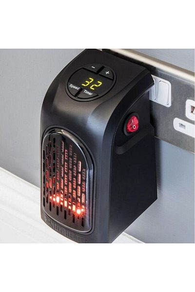 OEM Mini încălzitor de aer portabil, ergonomic, 400 W, afișaj, generație nouă de la Urban Trends ®