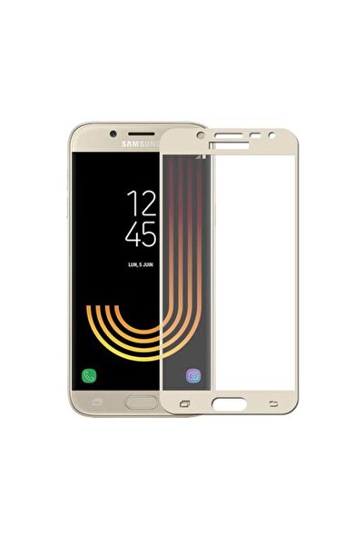 OEM Προστατευτικό γυαλιού Samsung J5 2017 (πλήρης κάλυψη) 3D καμπύλο, χρυσό