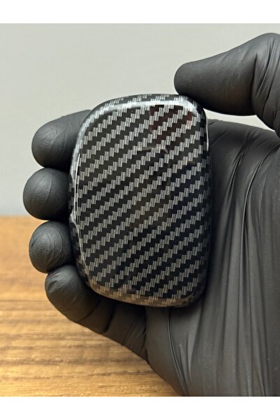 Mavi Keys Husă de protecție pentru chei din fibră de carbon cu 3 butoane compatibilă cu Hyundai Tucson, Elantra Smart