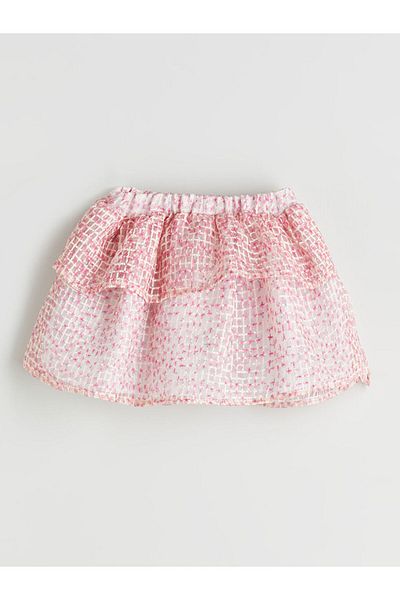LC Waikiki Lcw Floral Girl's Skirt with Elastic Waist Fast Fashion