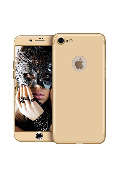 OEM Apple Iphone 6Plus /6S Plus phone case offers 3in1 Slim protection Lux Design Gold + Glass Film