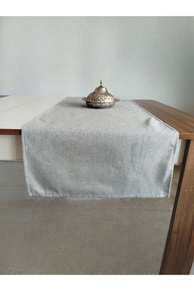 denizli hatırası Buldan Colored Linen Washed Soft Plain Runner 45 X 115 cm