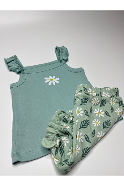 Necix's ASKILI ŞORTLU PAPATYA DESENLİ TAKIM