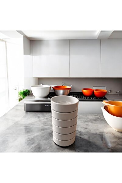 BARITCIOGLU Sauce Bowl, Sauce Bowl, Presentation Bowl, Tableware, 4 Pieces, Break Resistant Porelin