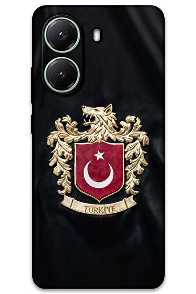 Gramaphone Poco x7 Pro Uyumlu Türk Desenli Telefon Kılıfı + Ekran Koruyucu - 5855