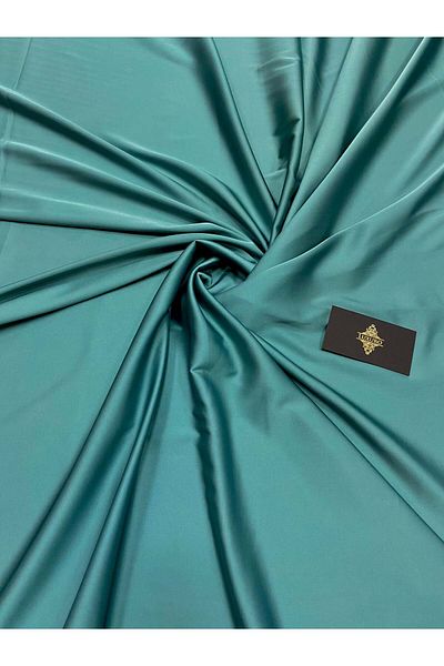 Luxuro Premium Silky Elastic Satin Navy Green