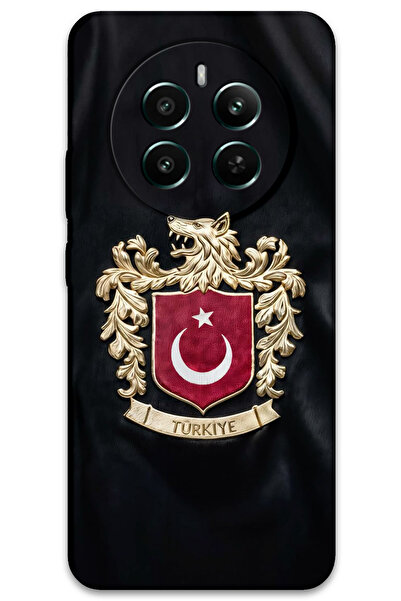 Gramaphone Realme 12 Pro Plus Uyumlu Türk Desenli Telefon Kılıfı + Ekran Koru...