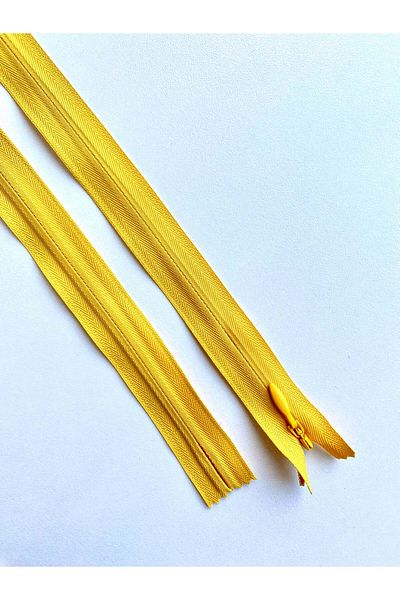 Luxuro Premium Yellow Hidden Zipper - 70 cm Length