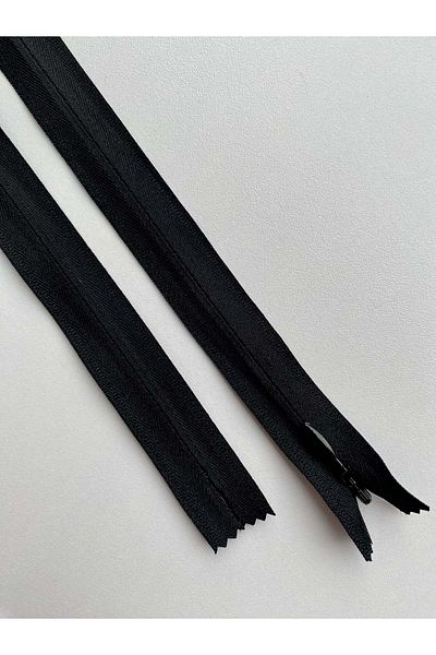 Luxuro Premium Black Hidden Zipper - 70 cm Length