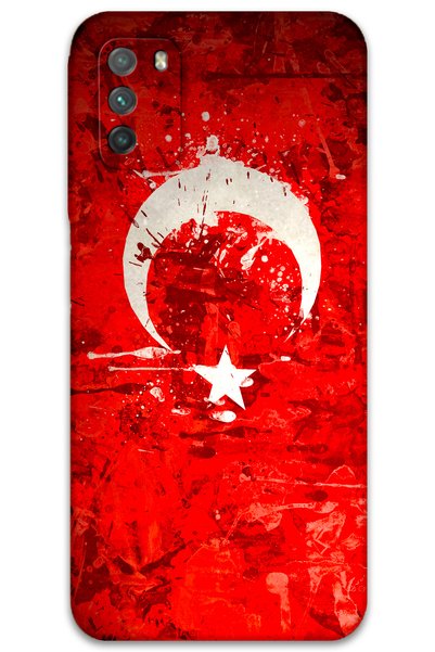 Gramaphone حافظة هاتف متوافقة مع شعار العلم التركي لهاتف Xiaomi Redmi 9T + وا...