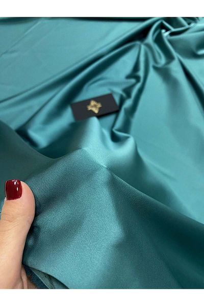 Luxuro Premium Silky Elastic Satin Navy Green