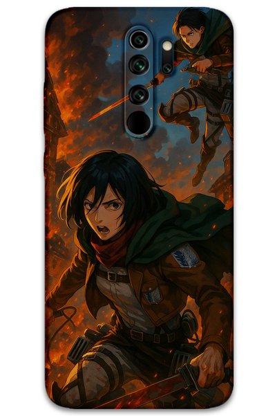 Gramaphone حافظة هاتف متوافقة مع هاتف Xiaomi Redmi Note 8 Pro + واقي شاشة - 5744