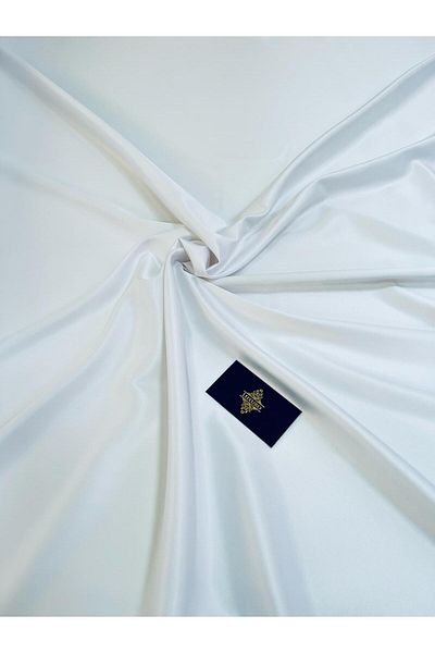 Luxuro Premium White Elastic Taffeta
