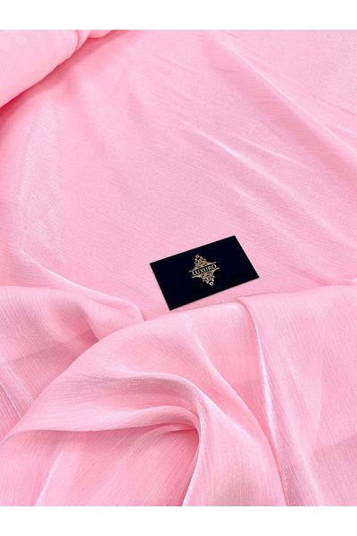 Luxuro Pink Crepe Filmed Veil