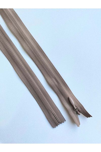 Luxuro Premium Brown Hidden Zipper - 70 cm Length