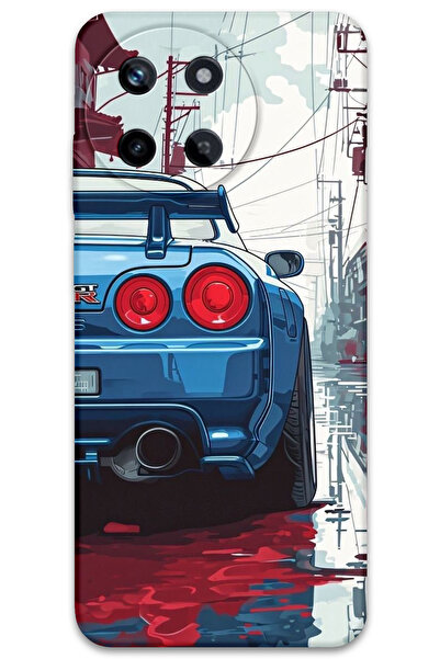 Gramaphone Realme 11 4G Uyumlu Araba Desenli Telefon Kılıfı + Ekran Koruyucu - 5761