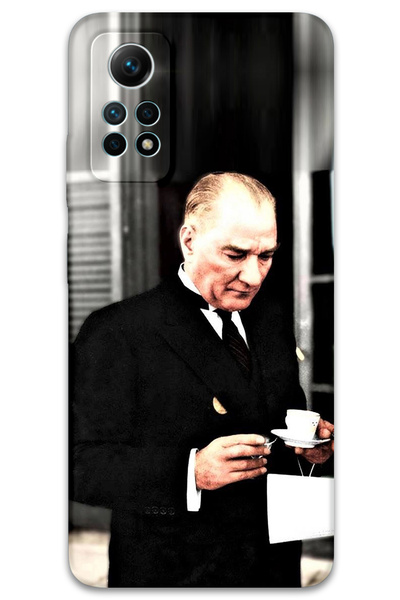 Gramaphone Xiaomi Redmi Note 12 Pro 4G Uyumlu Atatürk Desenli Telefon Kılıfı ...