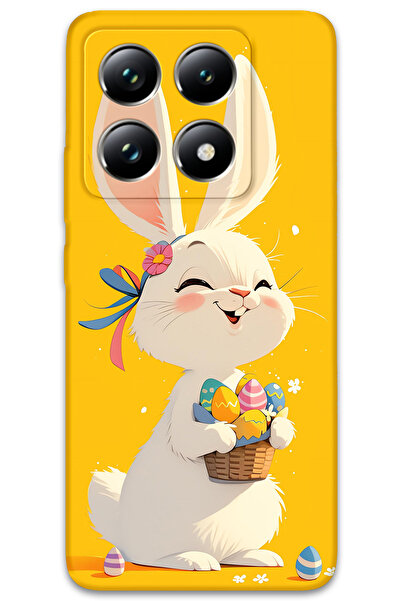 Gramaphone Xiaomi Mi 14T Pro Uyumlu Tavşan Desenli Telefon Kılıfı + Ekran Kor...