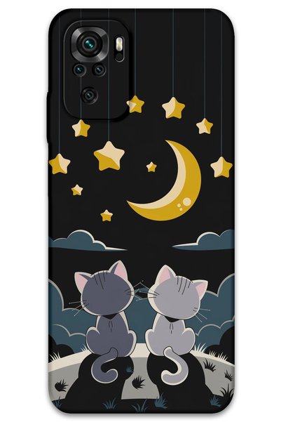 Gramaphone Xiaomi Redmi Note 10S Compatible Cat Pattern Phone Case + Screen P...