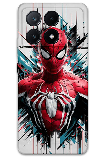 Gramaphone Poco x6 Pro Uyumlu Spiderman Desenli Telefon Kılıfı + Ekran Koruyu...