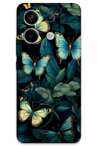 Gramaphone Xiaomi Redmi Note 13 Pro 4g Compatible Butterfly Pattern Phone Cas...