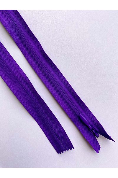 Luxuro Premium Hidden Zipper Purple - 70 cm Length