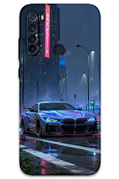 Gramaphone Xiaomi Redmi Note 8 Uyumlu Araba Desenli Telefon Kılıfı + Ekran Ko...
